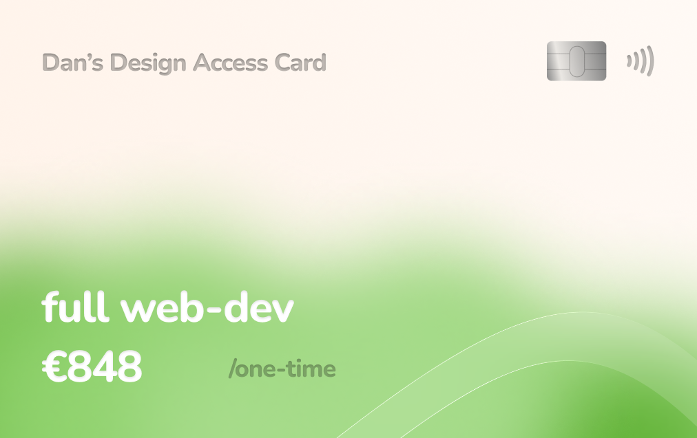 Full web-dev access card